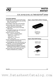 M48T58Y datasheet pdf SGS Thomson Microelectronics