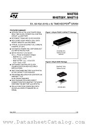 M48T0864K-(8K-X-8)-TIMEKEEPER-SRAM datasheet pdf SGS Thomson Microelectronics