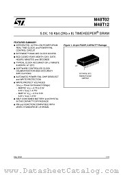 M48T12-70PC1 datasheet pdf SGS Thomson Microelectronics