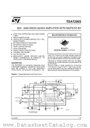 TDA7295S datasheet pdf SGS Thomson Microelectronics