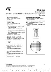 ST16HF52 datasheet pdf SGS Thomson Microelectronics