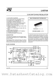 L4974A datasheet pdf SGS Thomson Microelectronics