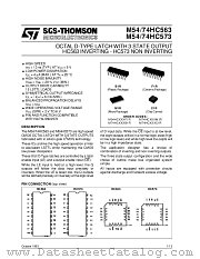 M54HC563 datasheet pdf SGS Thomson Microelectronics