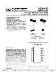 HCF4060B datasheet pdf SGS Thomson Microelectronics