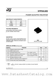 STPS3L60S datasheet pdf SGS Thomson Microelectronics