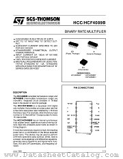 HCF4089B datasheet pdf SGS Thomson Microelectronics