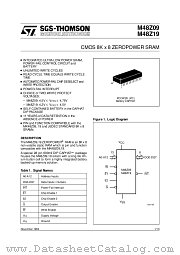M48Z19 datasheet pdf SGS Thomson Microelectronics