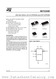 M27C256B datasheet pdf SGS Thomson Microelectronics