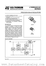L78M datasheet pdf SGS Thomson Microelectronics