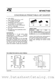 M74HCT160TTR datasheet pdf SGS Thomson Microelectronics
