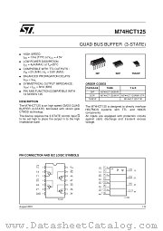 M74HCT125RM13TR datasheet pdf SGS Thomson Microelectronics
