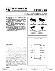 HCF4585BM1 datasheet pdf SGS Thomson Microelectronics