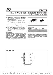 HCF4555BEY datasheet pdf SGS Thomson Microelectronics
