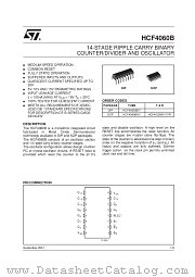 HCF4060BM1 datasheet pdf SGS Thomson Microelectronics