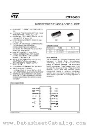 HCF4046M013TR datasheet pdf SGS Thomson Microelectronics