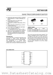 HCF4041UBEY datasheet pdf SGS Thomson Microelectronics