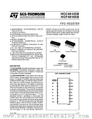 HCF40105BEY datasheet pdf SGS Thomson Microelectronics