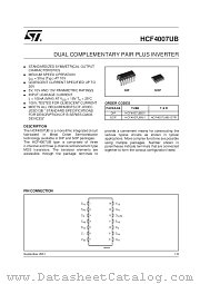 HCF4007UBEY datasheet pdf SGS Thomson Microelectronics