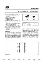 HCF4006BEY datasheet pdf SGS Thomson Microelectronics
