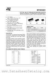 M74HC651RM13TR datasheet pdf SGS Thomson Microelectronics