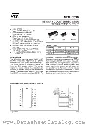 M74HC590B1R datasheet pdf SGS Thomson Microelectronics