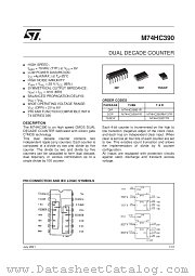 M74HC390B1R datasheet pdf SGS Thomson Microelectronics