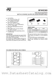 M74HC365TTR datasheet pdf SGS Thomson Microelectronics