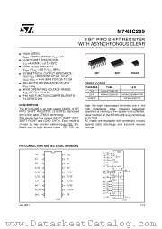 M74HC299RM13TR datasheet pdf SGS Thomson Microelectronics