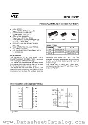 M74HC292B1R datasheet pdf SGS Thomson Microelectronics