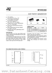 M74HC280RM13TR datasheet pdf SGS Thomson Microelectronics