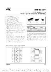 M74HC240HVTTR datasheet pdf SGS Thomson Microelectronics