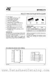 M74HC174M1R datasheet pdf SGS Thomson Microelectronics