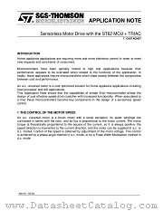 AN416 datasheet pdf SGS Thomson Microelectronics