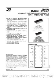 STV5348/T datasheet pdf SGS Thomson Microelectronics