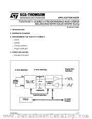 AN293 datasheet pdf SGS Thomson Microelectronics