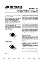 AN258 datasheet pdf SGS Thomson Microelectronics