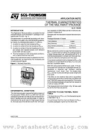AN257 datasheet pdf SGS Thomson Microelectronics