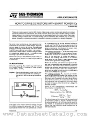 AN380 datasheet pdf SGS Thomson Microelectronics