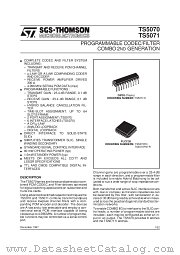 TS5071N datasheet pdf SGS Thomson Microelectronics