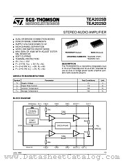 TEA2025B datasheet pdf SGS Thomson Microelectronics
