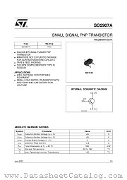 SO2907A datasheet pdf SGS Thomson Microelectronics