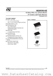 M29KW016E datasheet pdf SGS Thomson Microelectronics