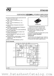 STA5150 datasheet pdf SGS Thomson Microelectronics