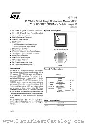 SR176 datasheet pdf SGS Thomson Microelectronics