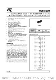 74LCX16541TTR datasheet pdf SGS Thomson Microelectronics