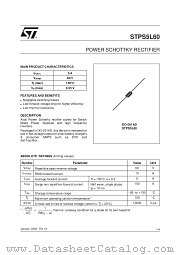 STPS5L60 datasheet pdf SGS Thomson Microelectronics