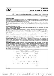 AN1525 datasheet pdf SGS Thomson Microelectronics
