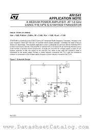 AN1541 datasheet pdf SGS Thomson Microelectronics