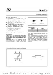 74LX1G70CTR datasheet pdf SGS Thomson Microelectronics