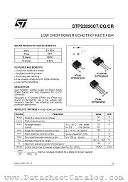 STPS2030CT datasheet pdf SGS Thomson Microelectronics